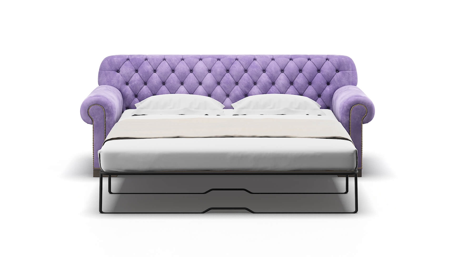 Chester Royale Lavender Sofa Sleeper Espresso legs 1