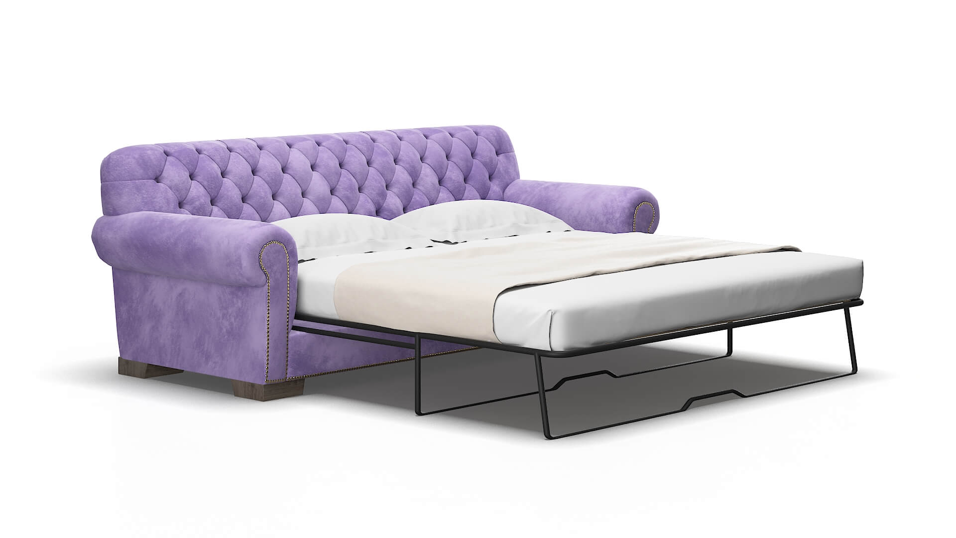 Chester Royale Lavender Sofa Sleeper Espresso legs 2