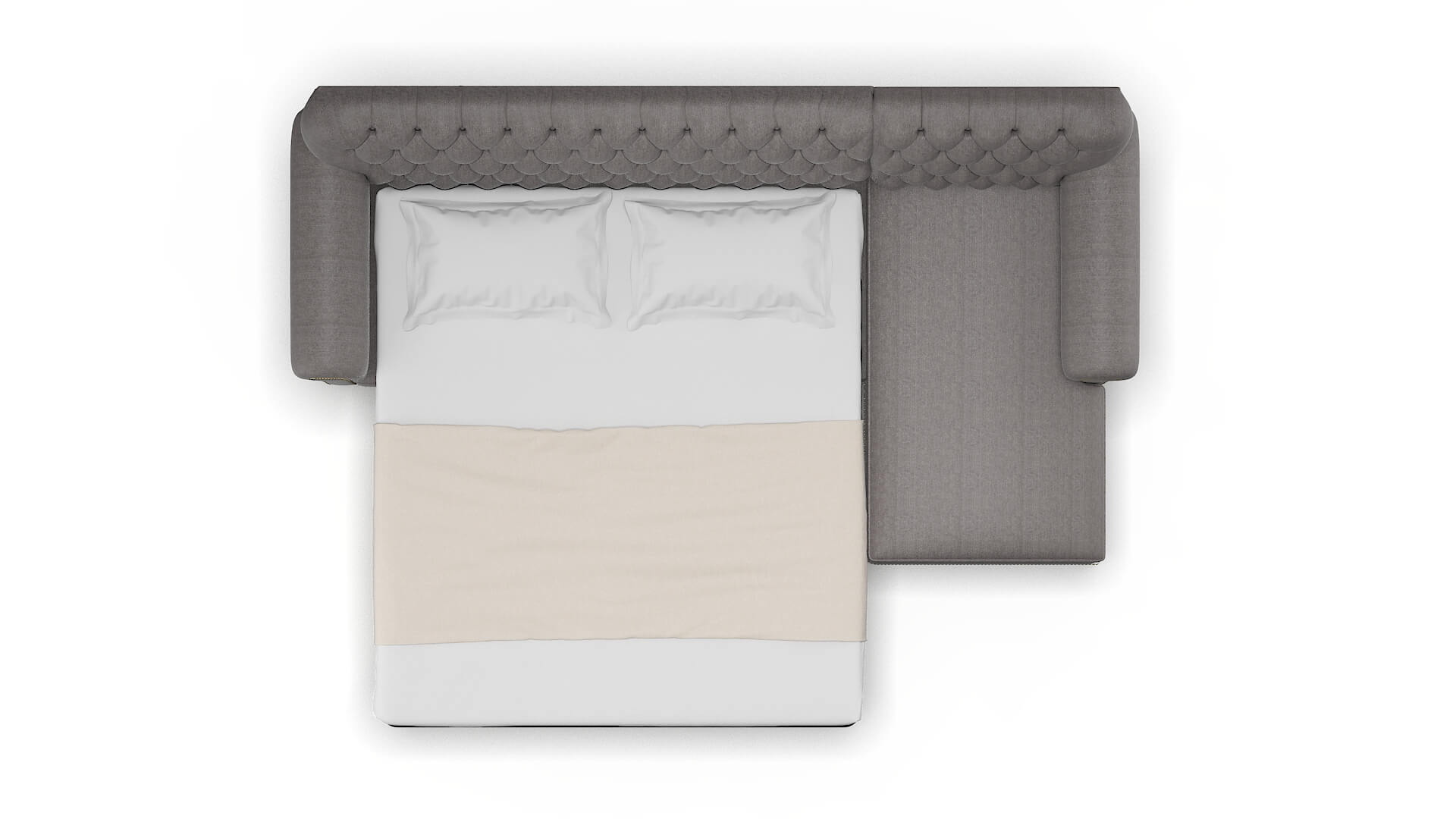 Chester Sasha Granite Panel Sleeper Espresso legs 3