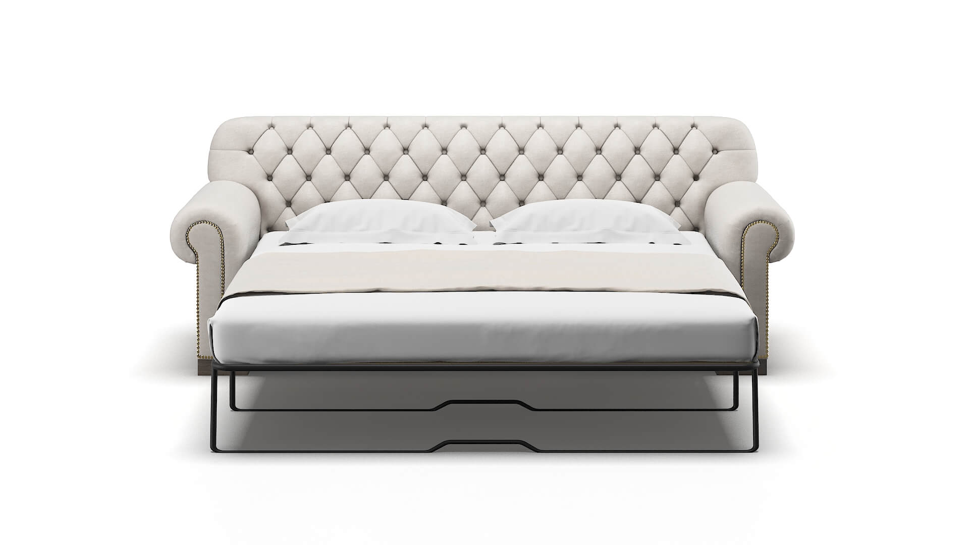 Chester Suave Dove Sofa Sleeper Espresso legs 1