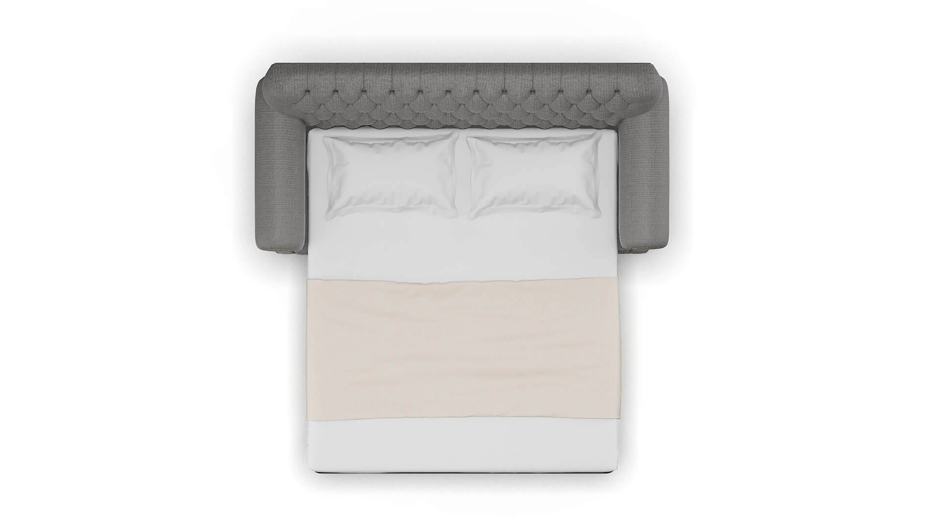 Chester Terrain Oatmeal Sofa Sleeper Espresso legs 3