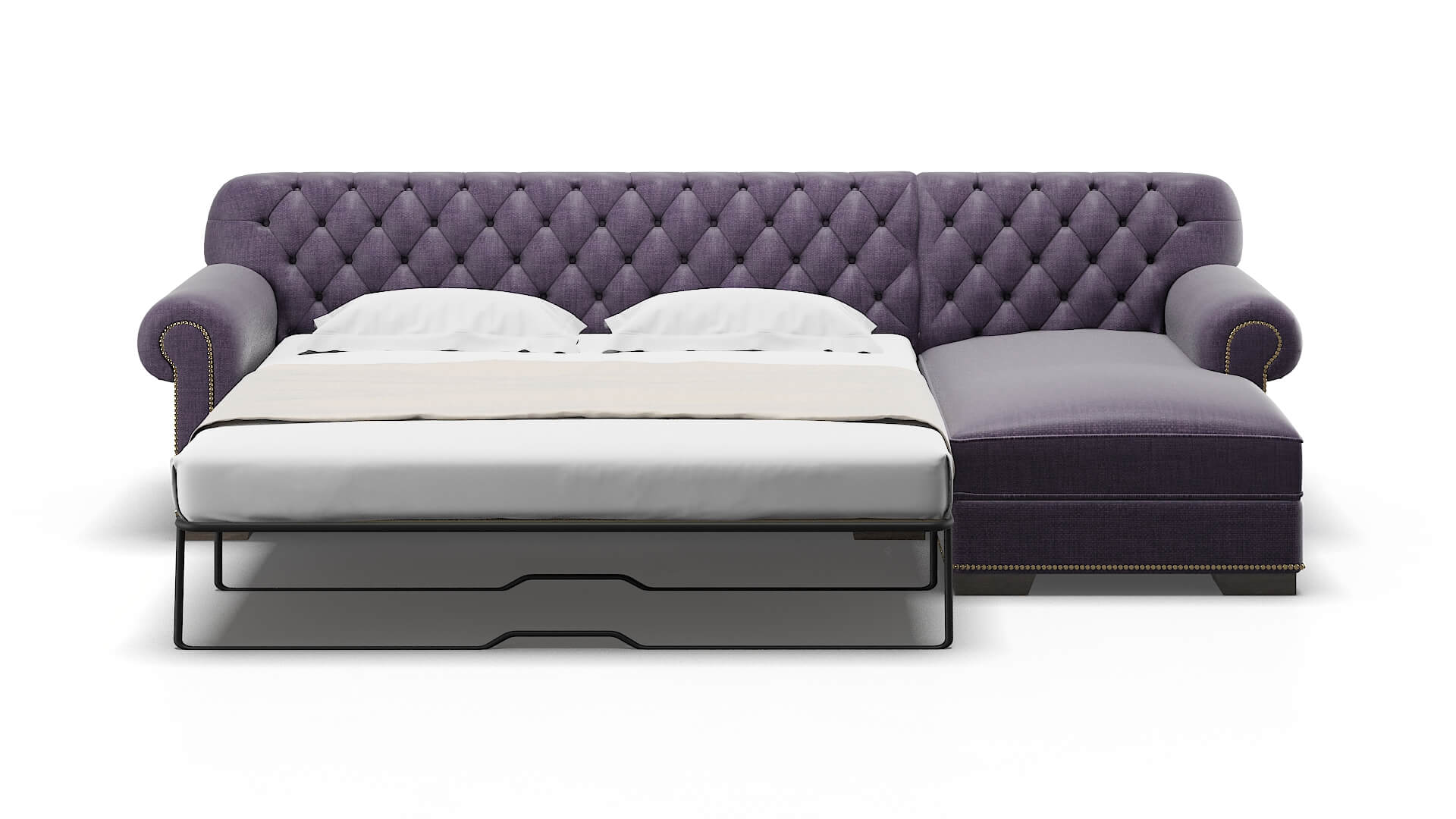 Chester Tess Blackberry Panel Sleeper Espresso legs 1