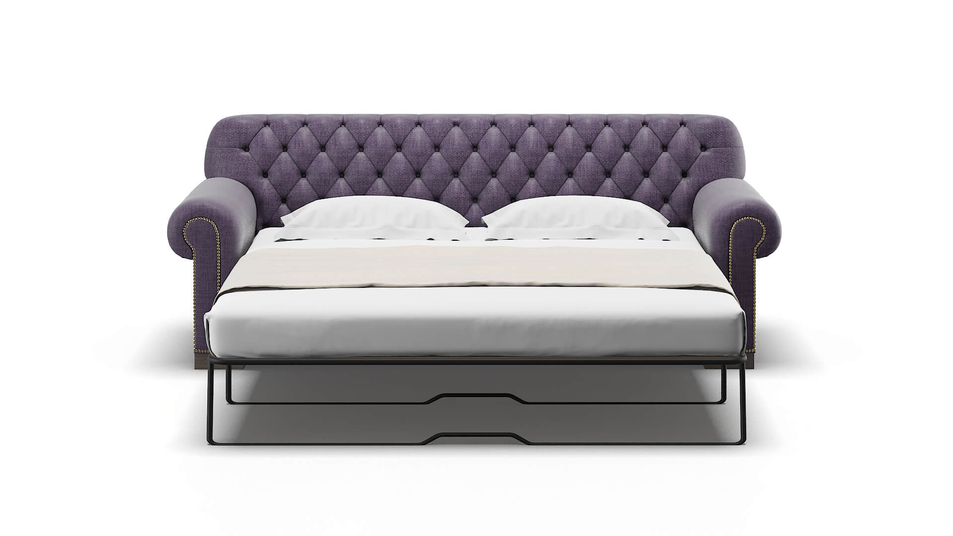 Chester Tess Blackberry Sofa Sleeper Espresso legs 1