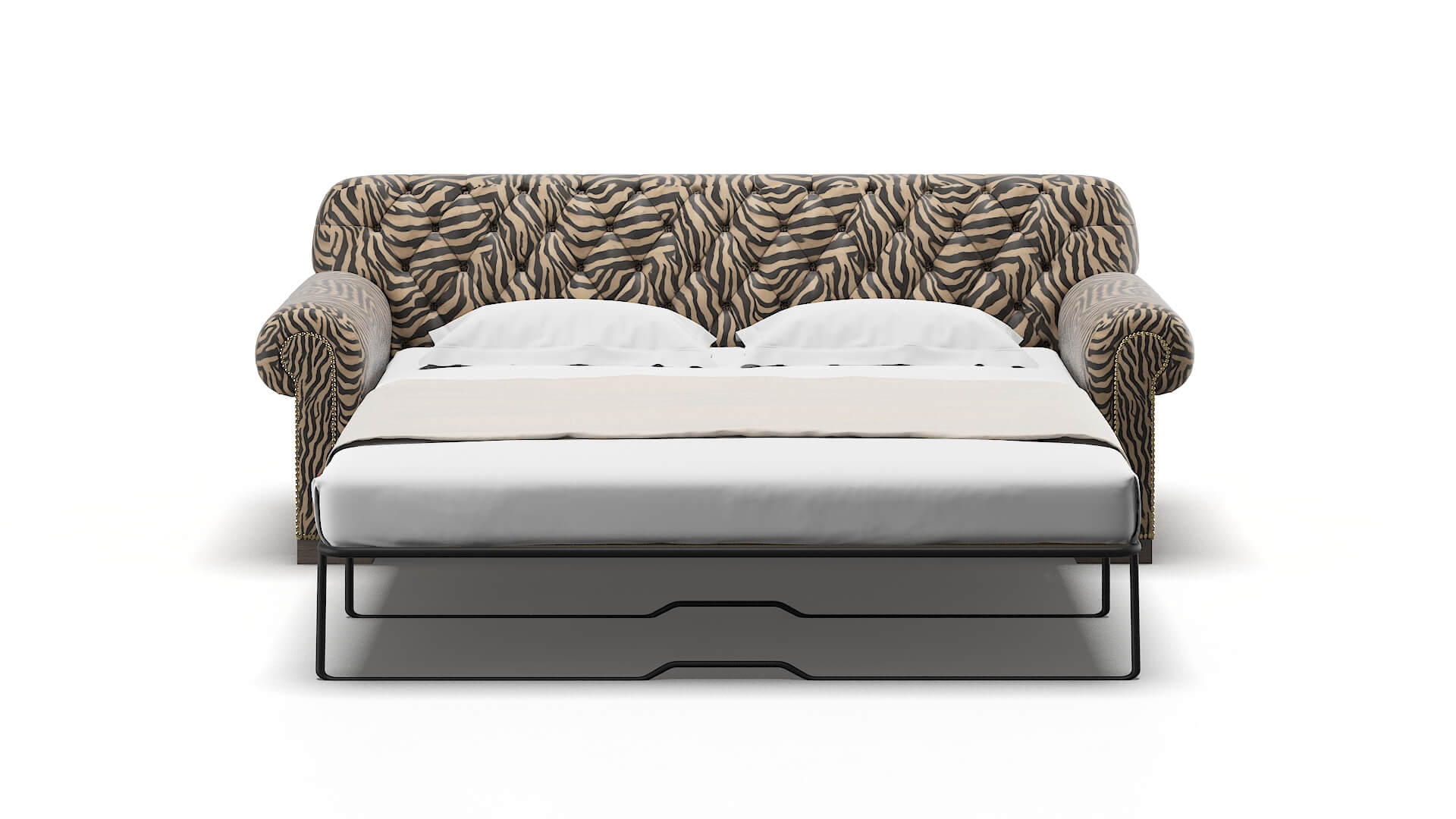 Chester Zambia Coffee Sofa Sleeper Espresso legs 1