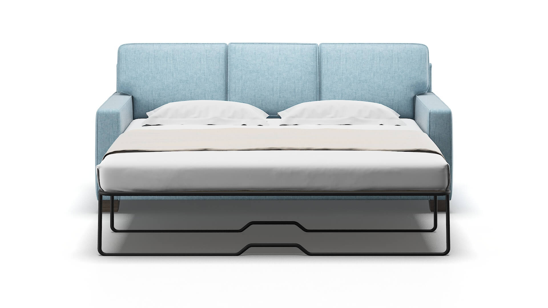 Chicago Atlas Turquoise Sofa Sleeper Espresso legs 1