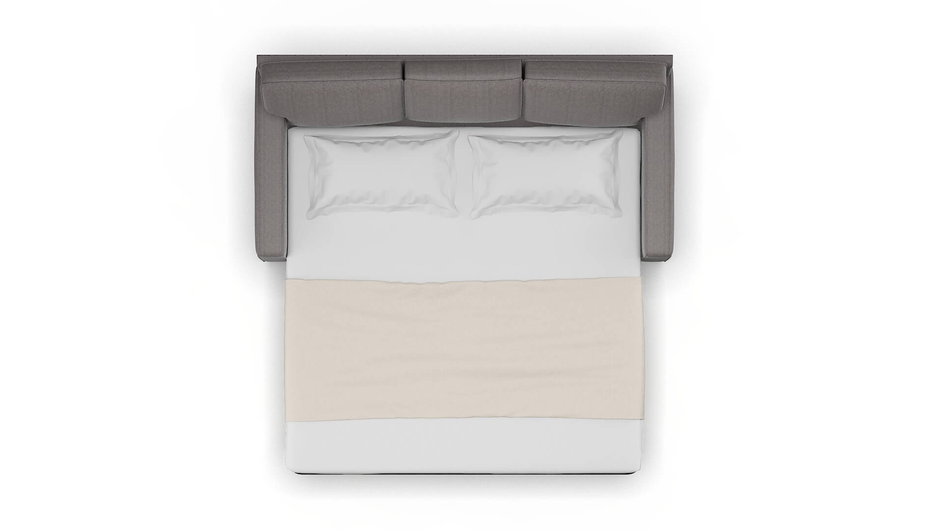 Chicago Atlas_plz Silver Sofa Sleeper Espresso legs 3