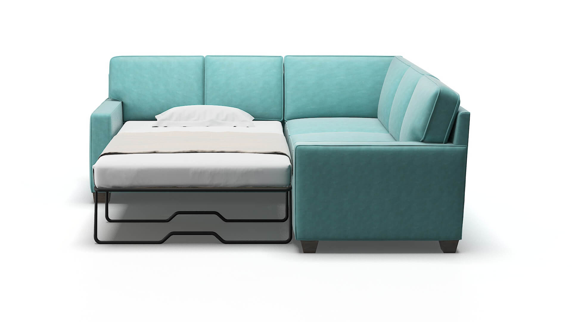 Chicago Avalon_hp Aqua Sectional Sleeper Espresso legs 1