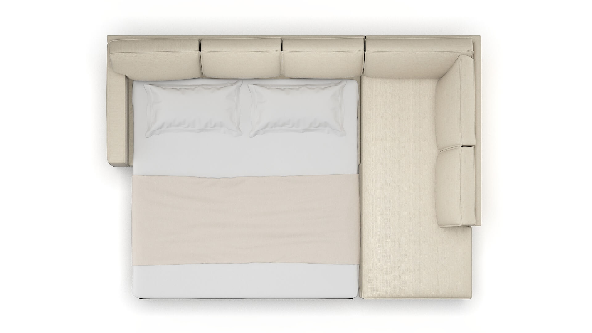 Chicago Avenger Beach Panel Sleeper Espresso legs 3