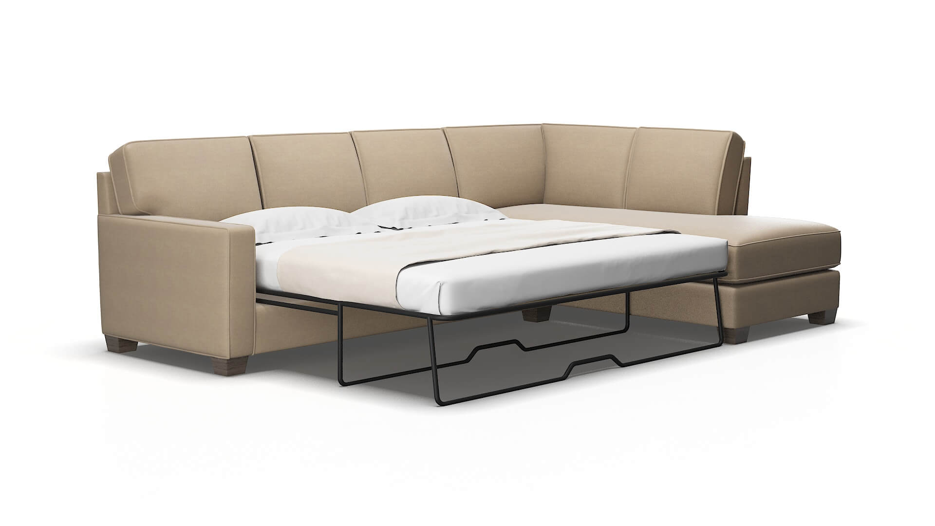 Chicago Avenger Driftwood Panel Sleeper Espresso legs 2