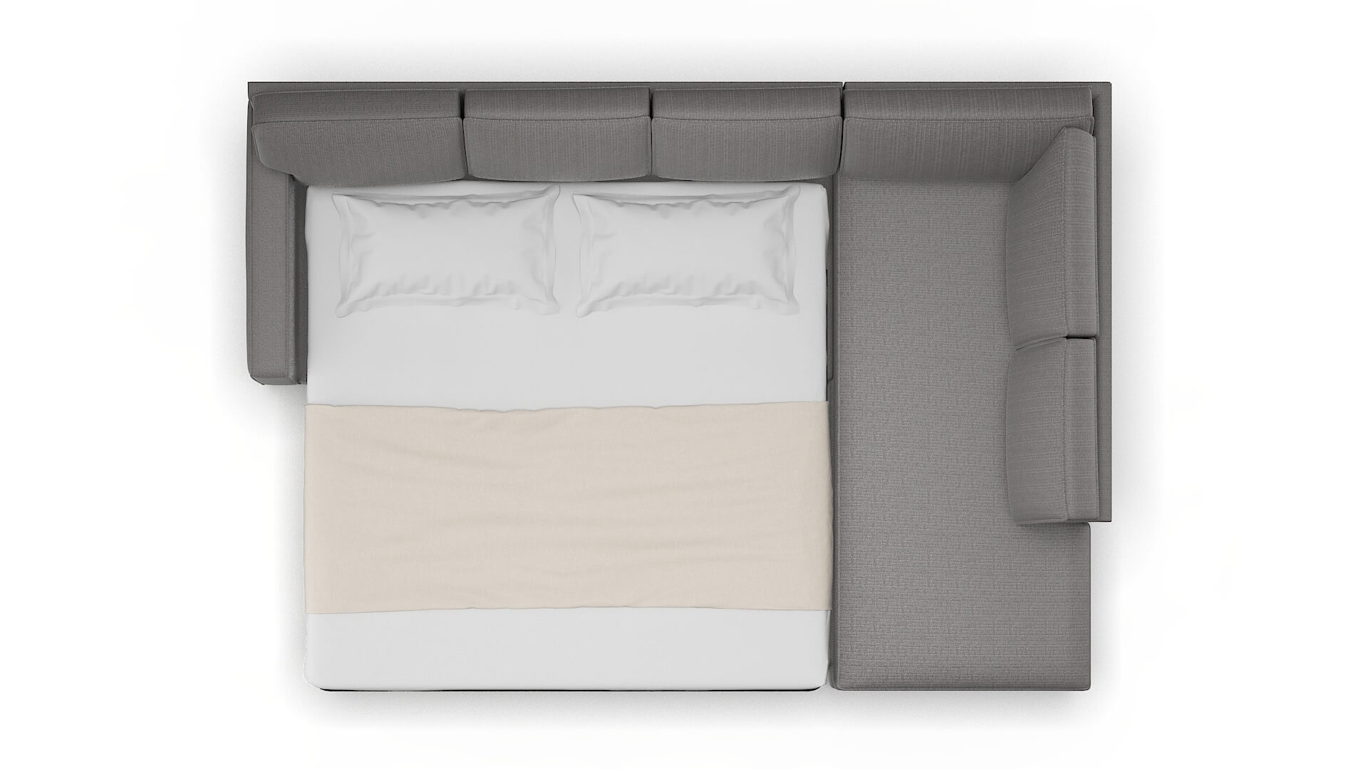 Chicago Avenger Zinc Panel Sleeper Espresso legs 3