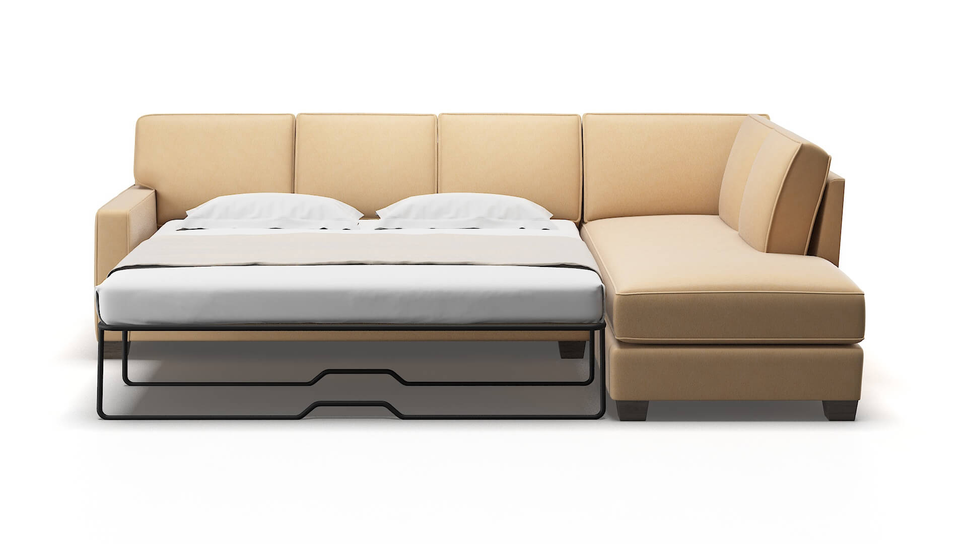 Chicago Bella Coffee Panel Sleeper Espresso legs 1