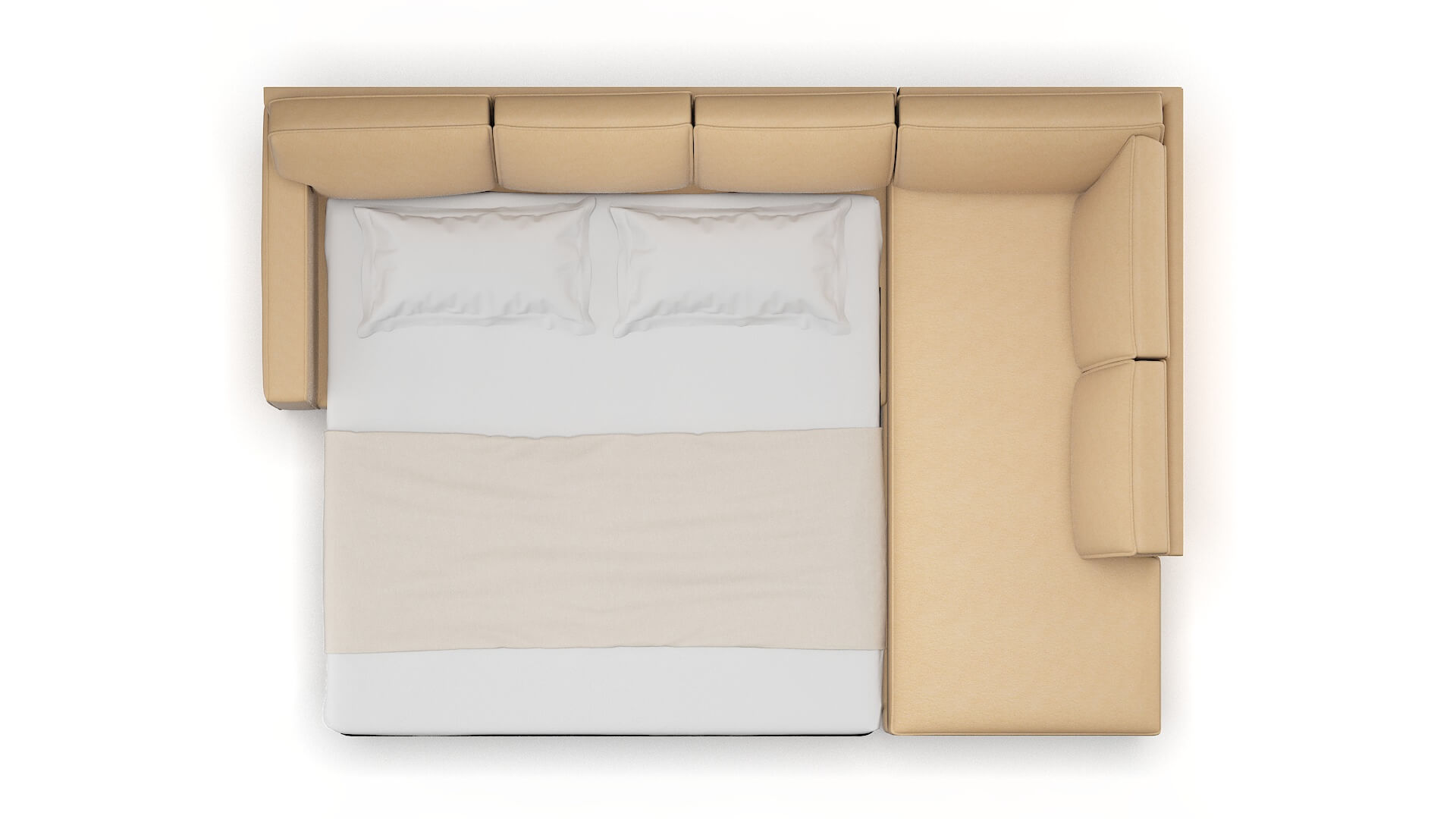 Chicago Bella Coffee Panel Sleeper Espresso legs 3