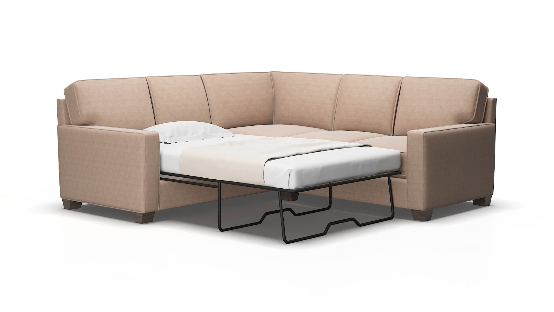 Chicago Bella Pewter Sectional Sleeper 2