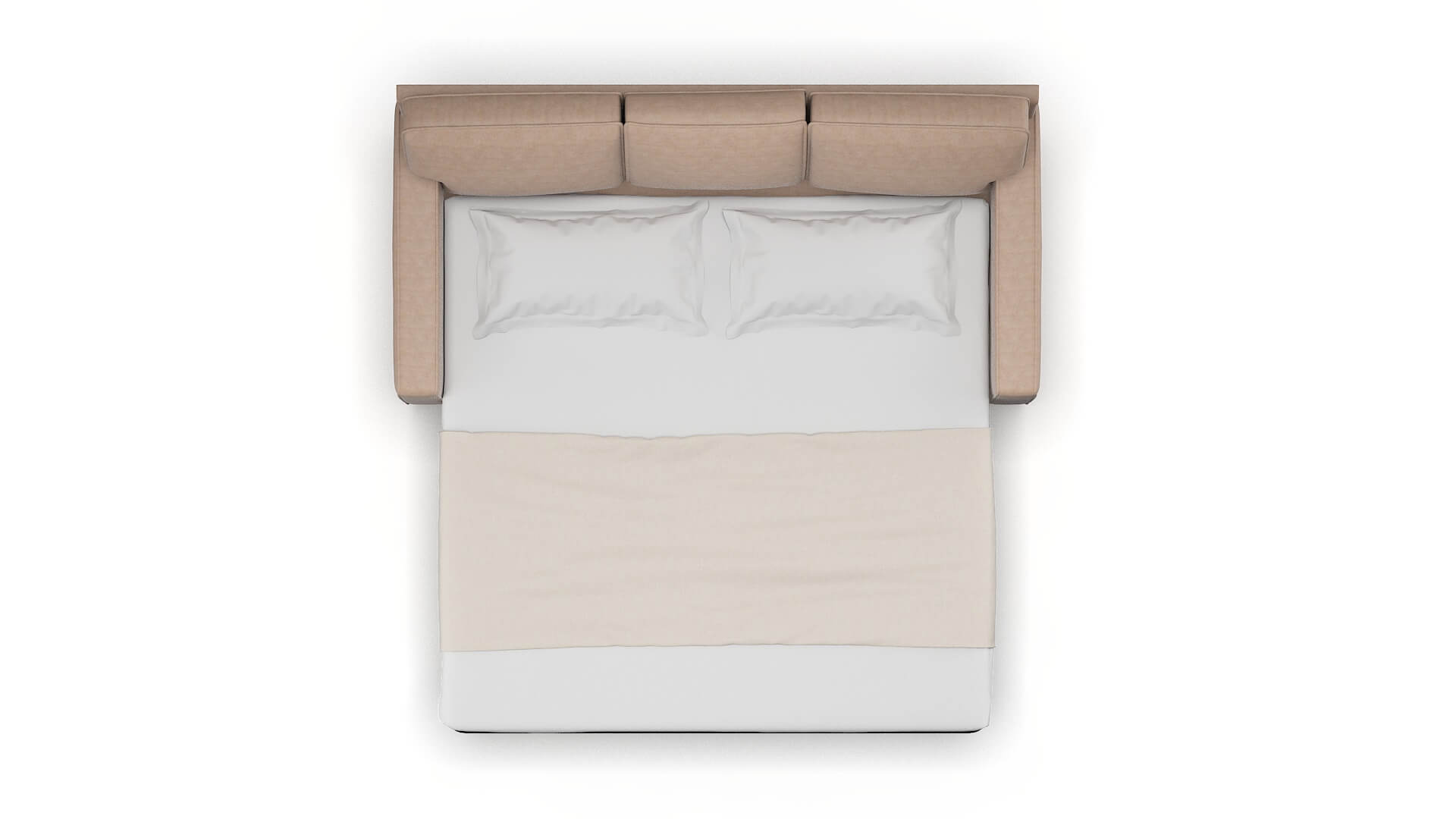 Chicago Bella Pewter Sofa Sleeper Espresso legs 3