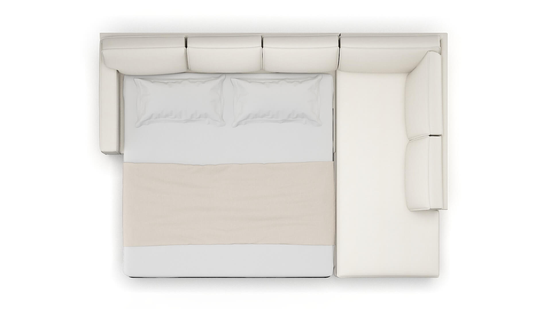 Chicago Chance Bone Panel Sleeper Espresso legs 3