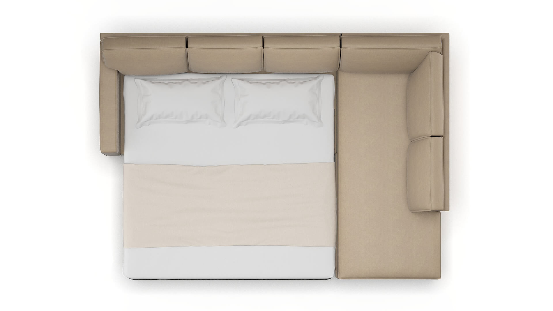 Chicago Chance Platinum Panel Sleeper Espresso legs 3