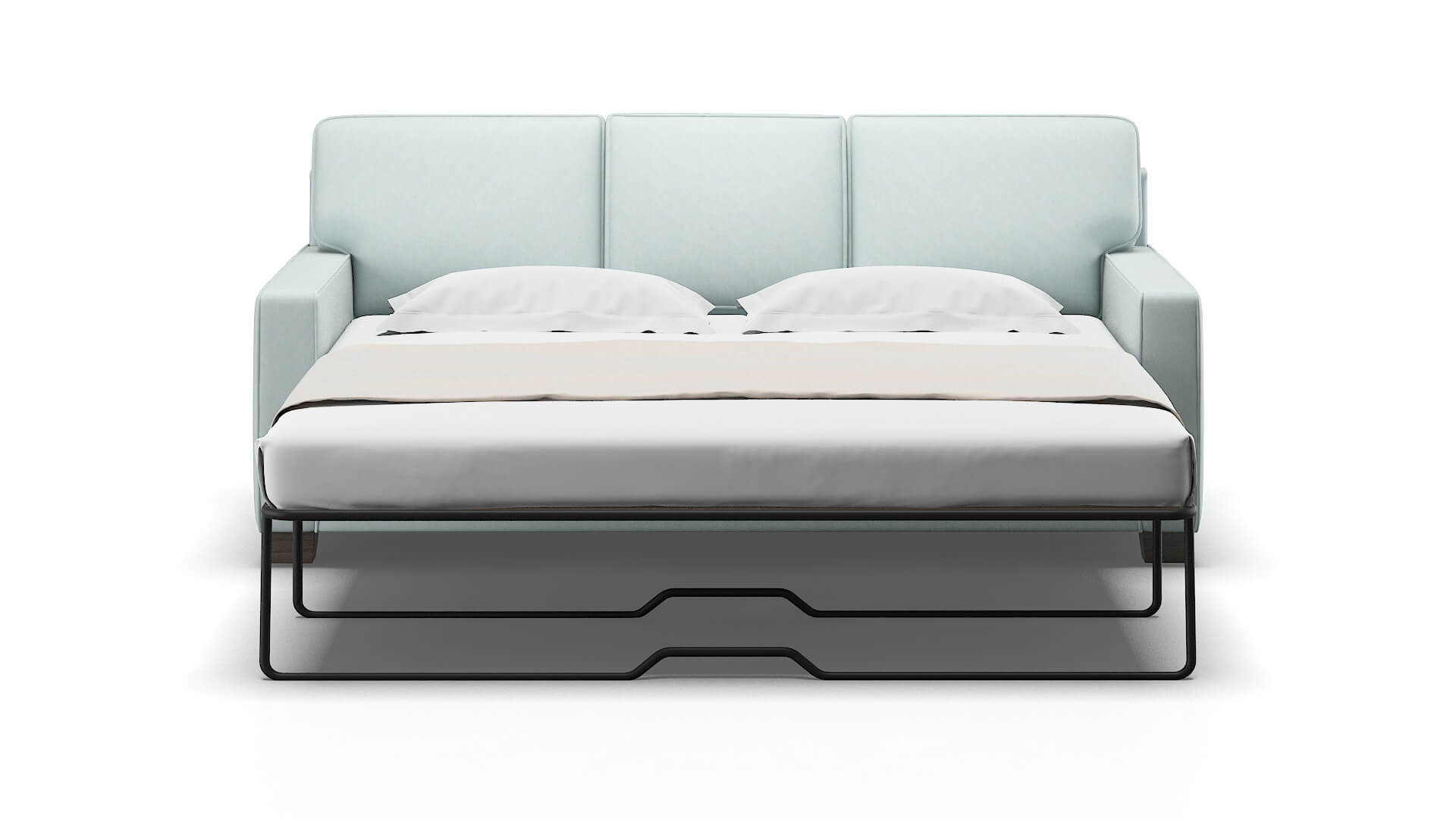 Chicago Clyde Cornflower Sofa Sleeper Espresso legs 1