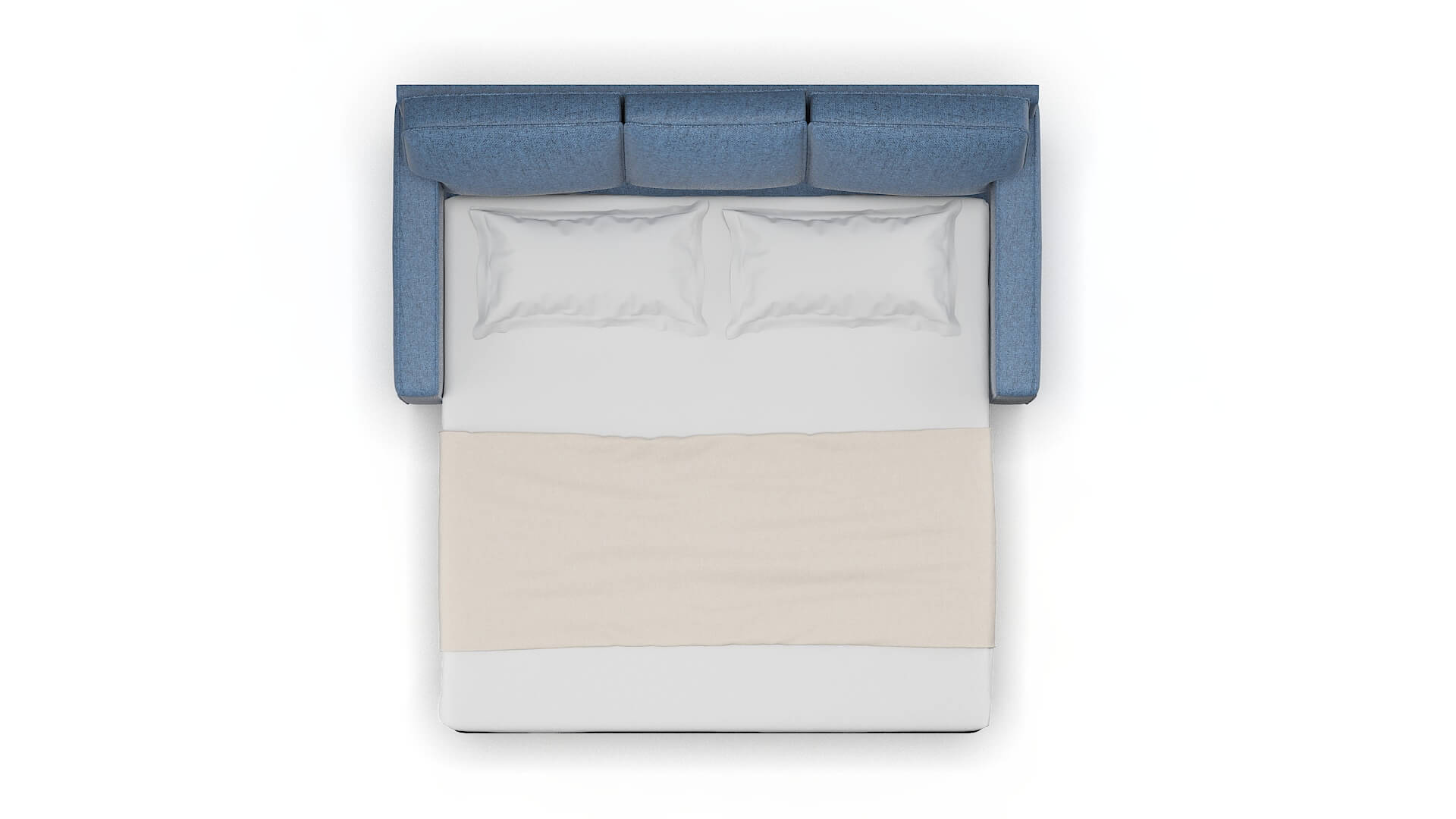 Chicago Clyde Deep_ocean Sofa Sleeper Espresso legs 3