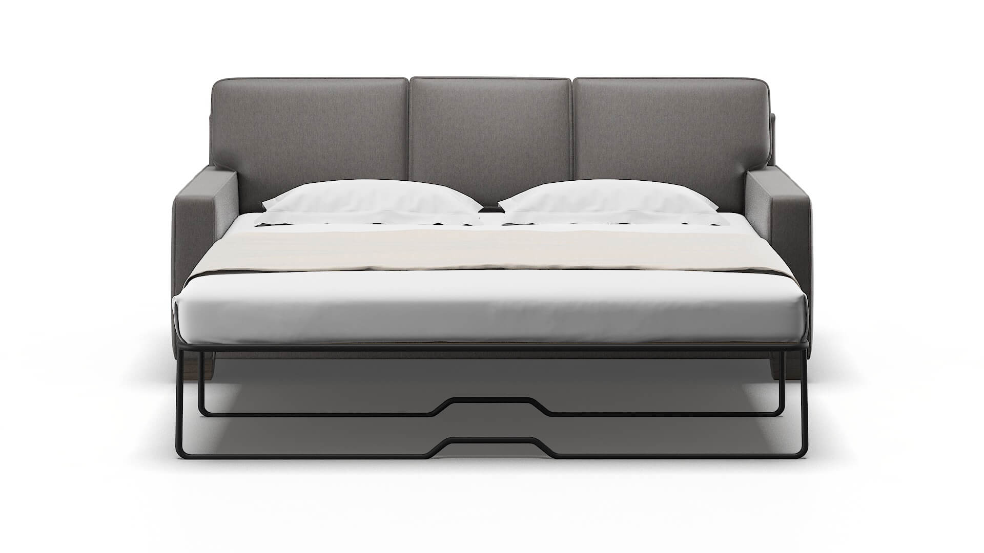 Chicago Cosmo Charcoal Sofa Sleeper Espresso legs 1
