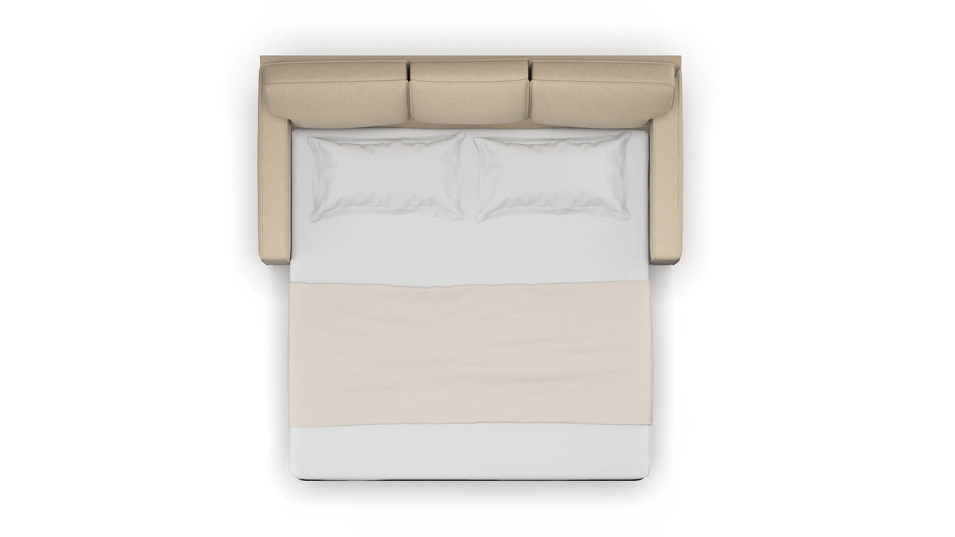 Chicago Cosmo Fawn Sofa Sleeper Espresso legs 3