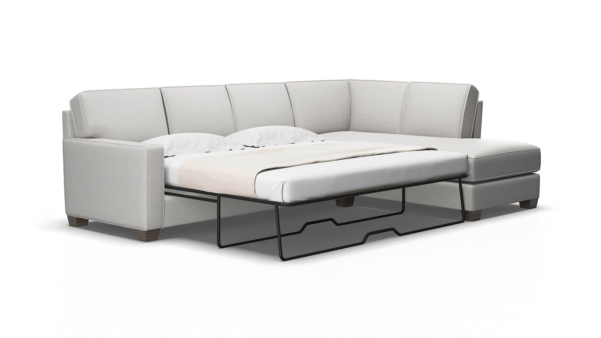 Chicago Cosmo silver Panel sleeper Espresso Legs  2