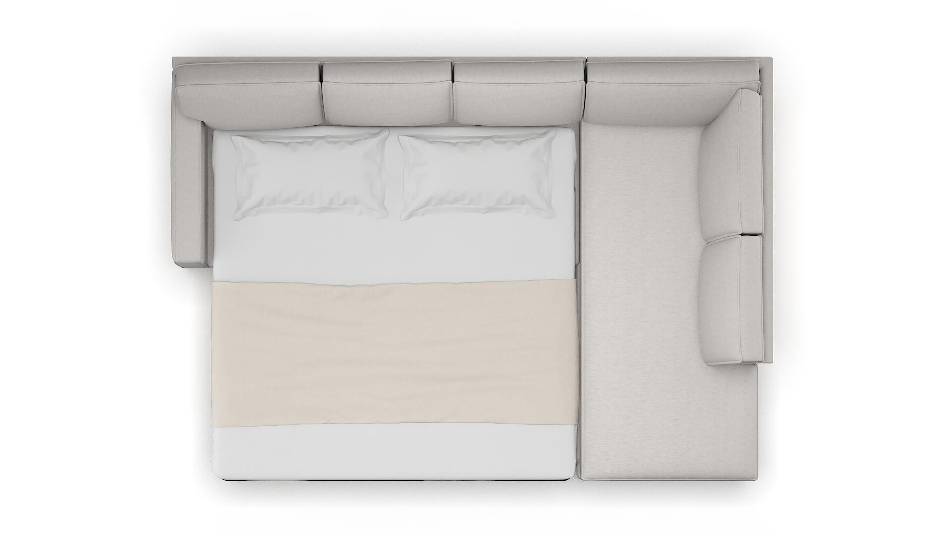 Chicago Cosmo Silver Panel Sleeper Espresso legs 3