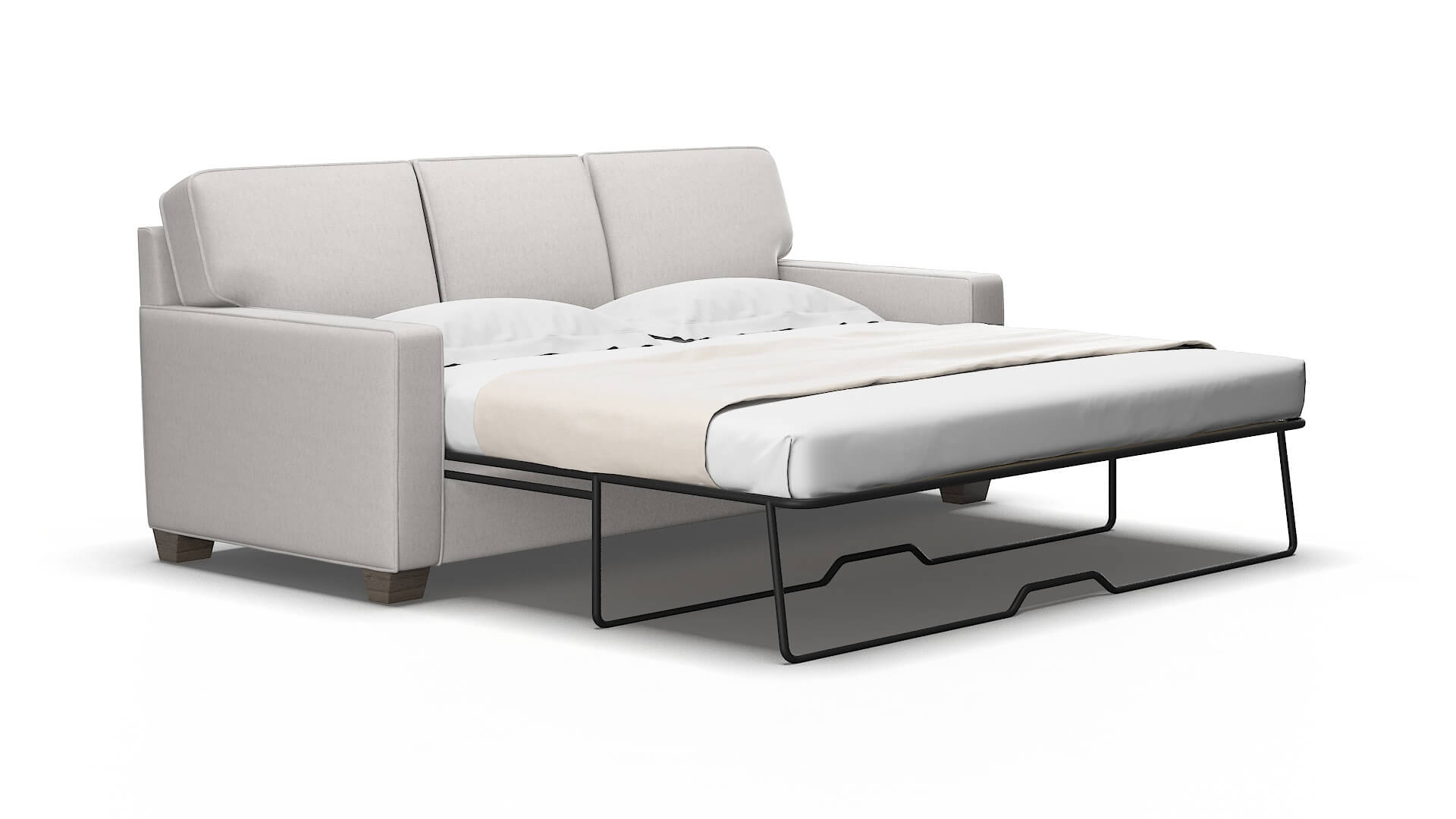 Chicago Cosmo silver Sofa sleeper Espresso Legs  2