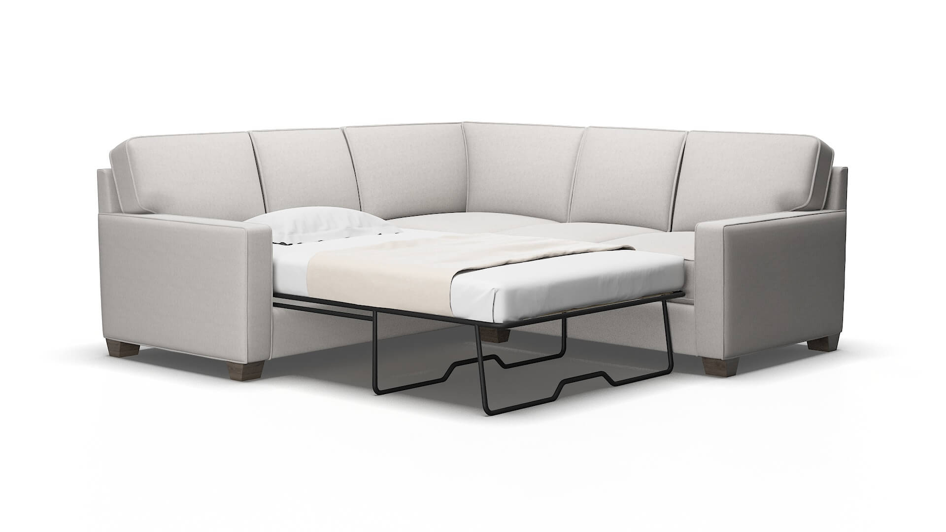 Chicago Curious Spa Sectional Sleeper Espresso legs 2