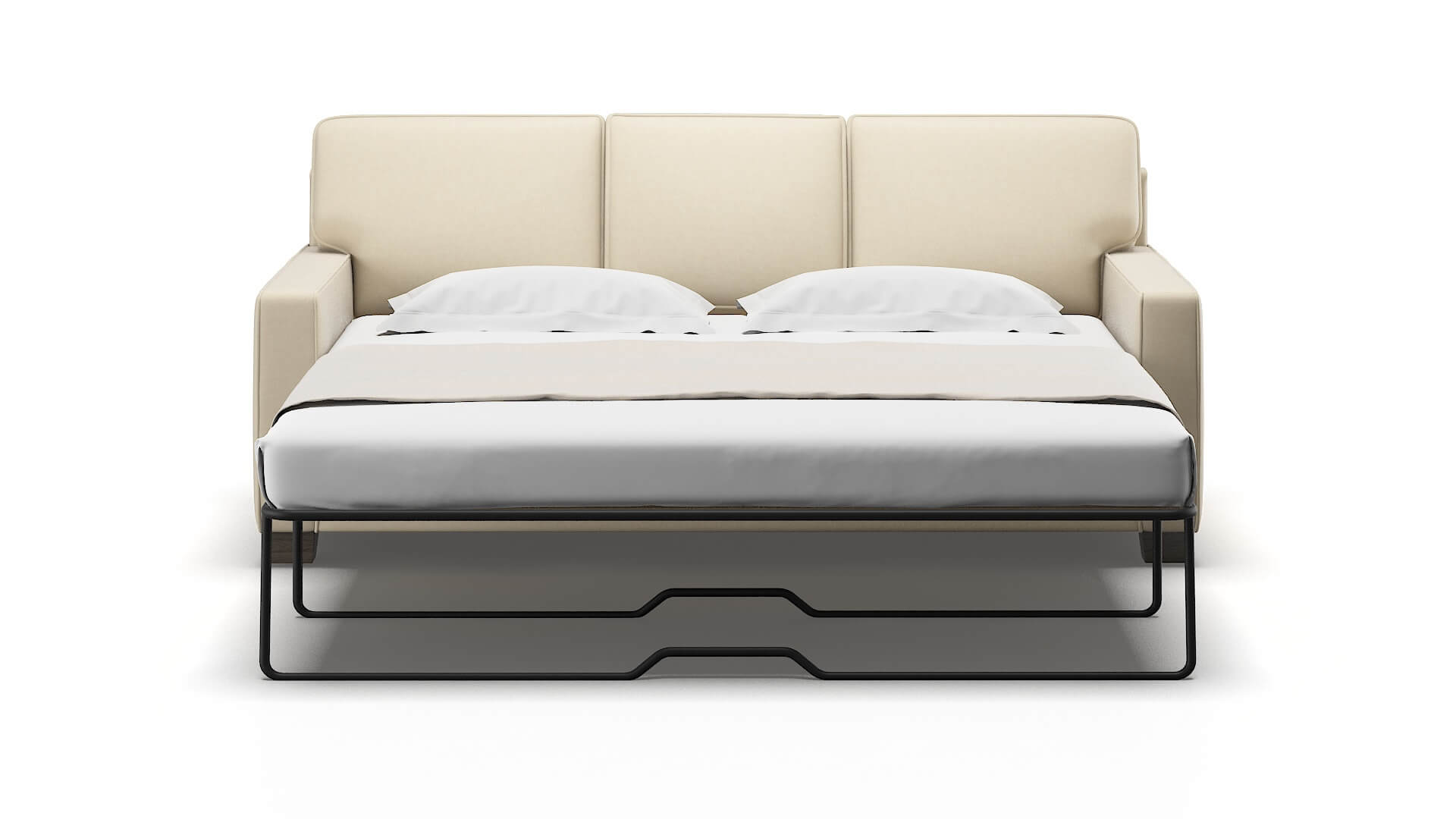 Chicago Dream_d Almond Sofa Sleeper Espresso legs 1