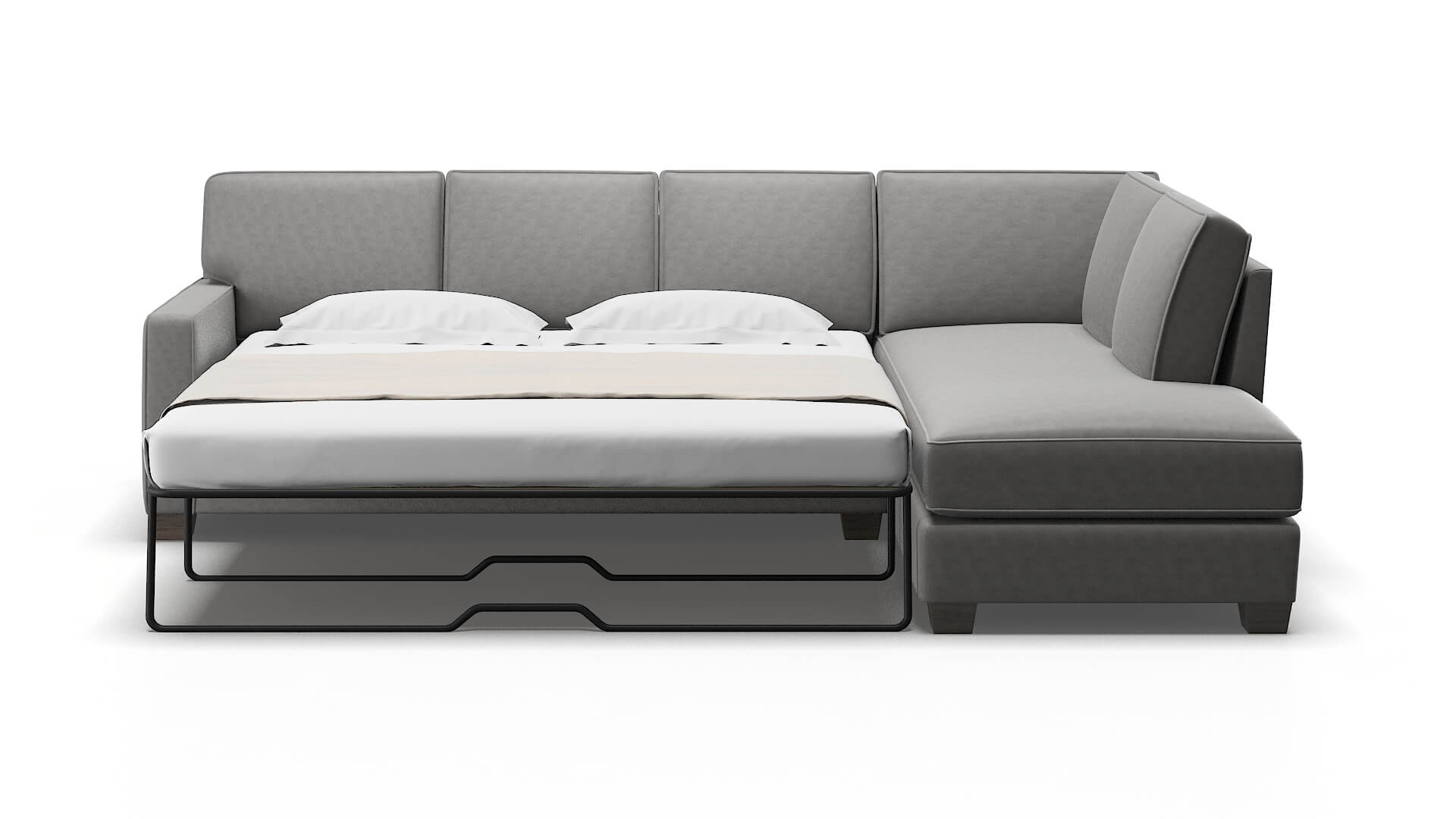 Chicago Dream_d Charcoal Panel Sleeper Espresso legs 1