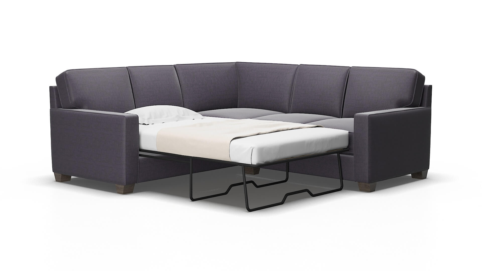 Chicago Durham ink Sectional sleeper Espresso Legs  2