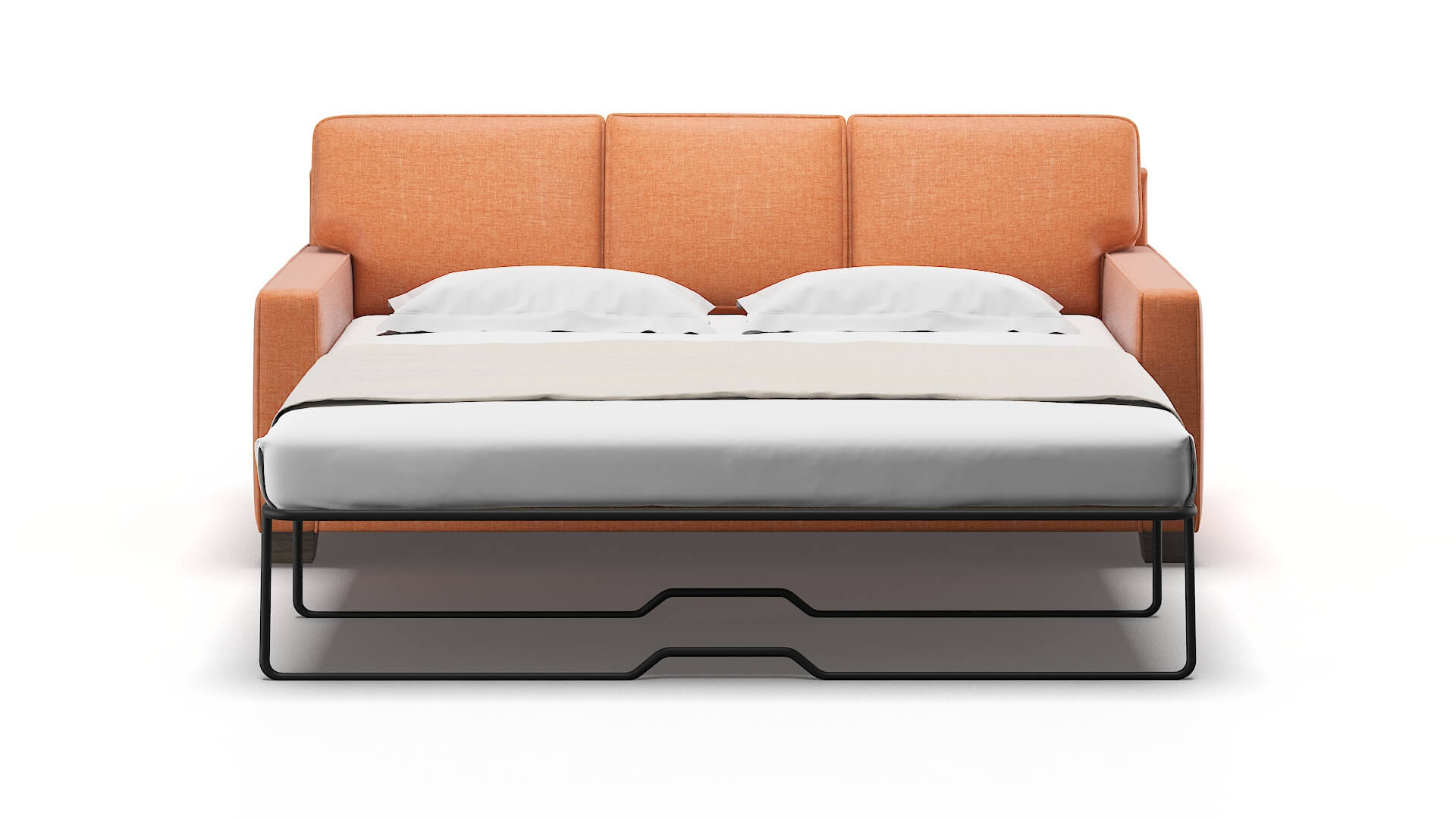 Chicago Durham Tangerine Sofa Sleeper Espresso legs 1