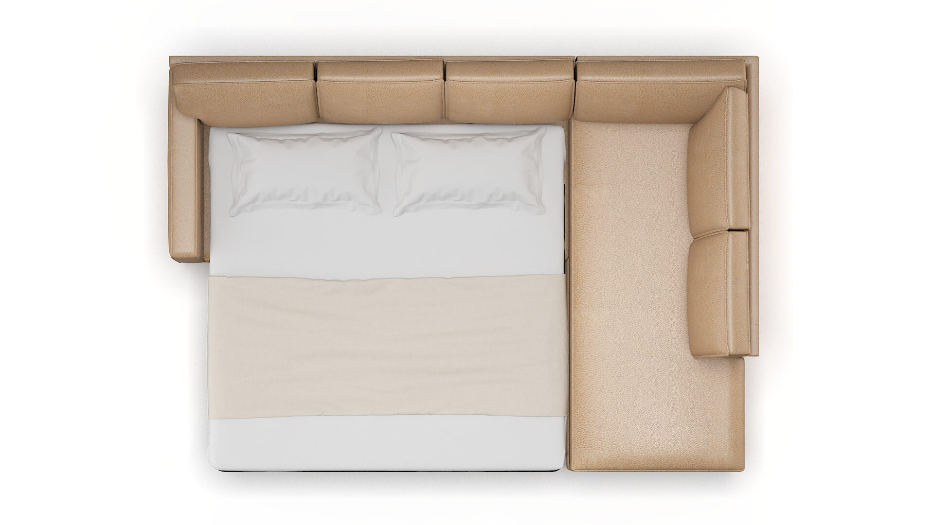 Chicago Ford Dune Panel Sleeper Espresso legs 3