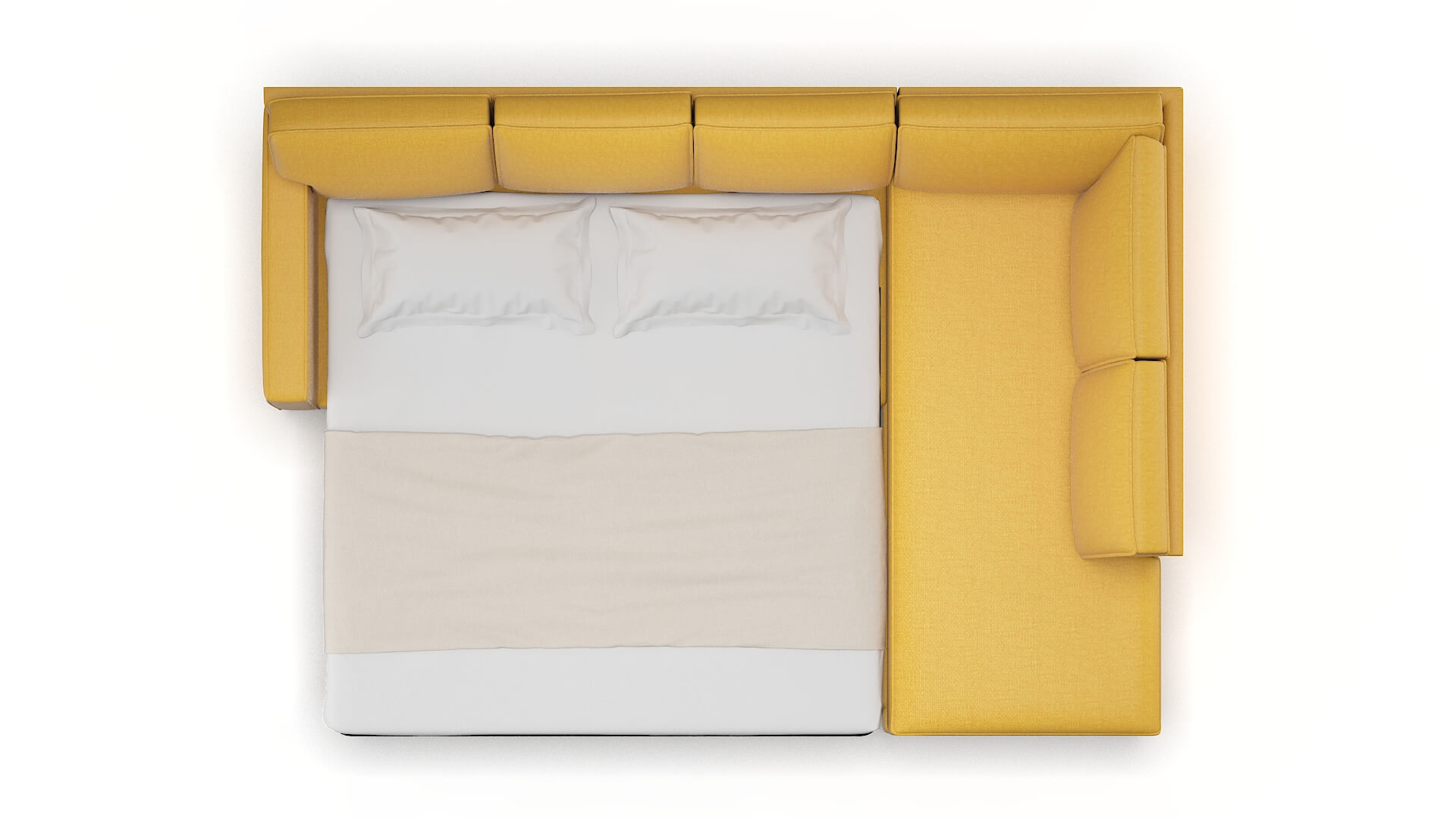 Chicago Glee Aglow Panel Sleeper Espresso legs 3