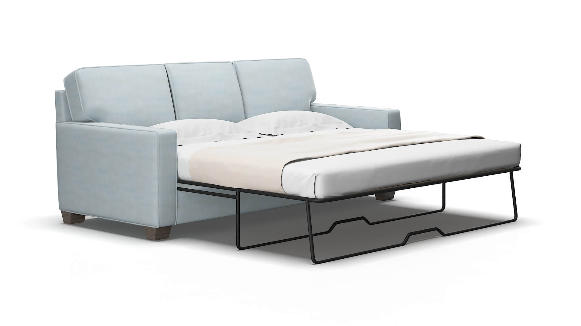 Chicago Hathaway aqua Sofa sleeper Espresso Legs  2