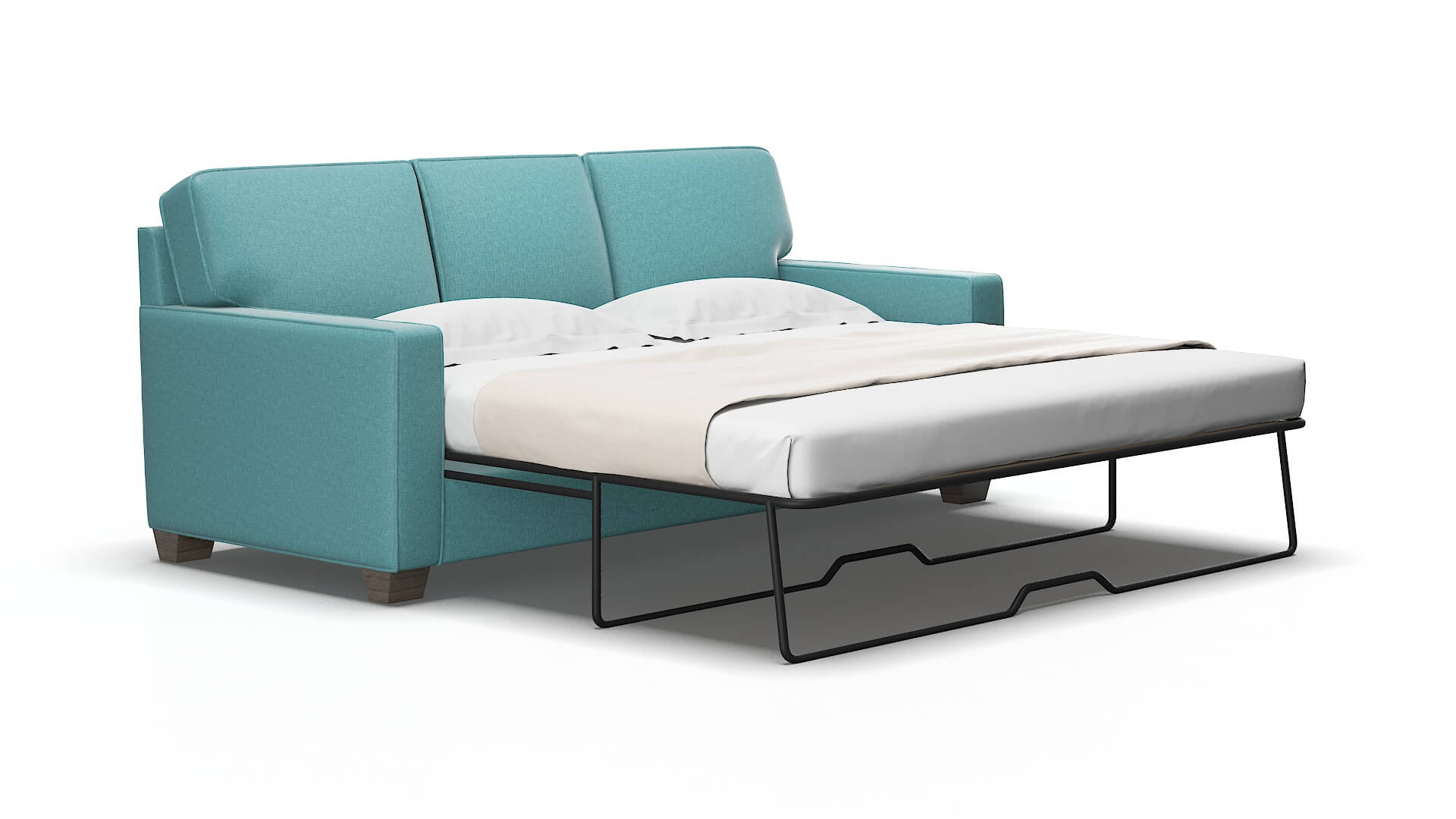 Chicago Hepburn_hrp Emerald Sofa Sleeper Espresso legs 2