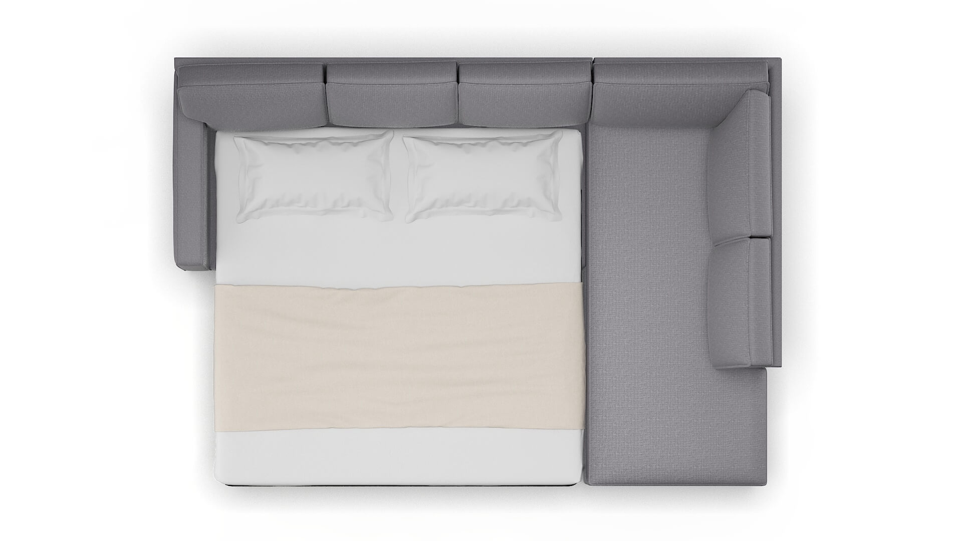 Chicago Insight Denim Panel Sleeper Espresso legs 3