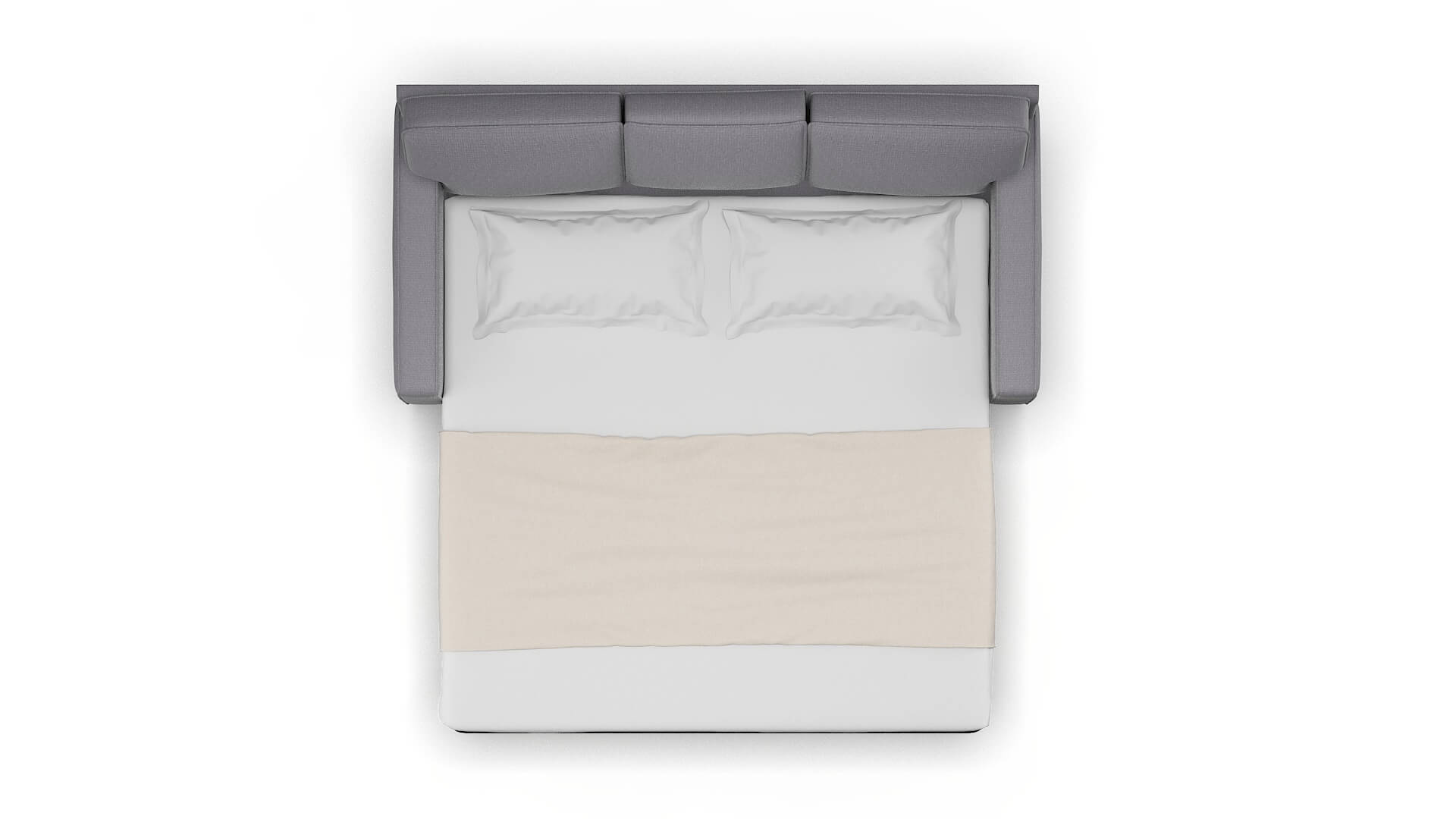 Chicago Insight Denim Sofa Sleeper Espresso legs 3