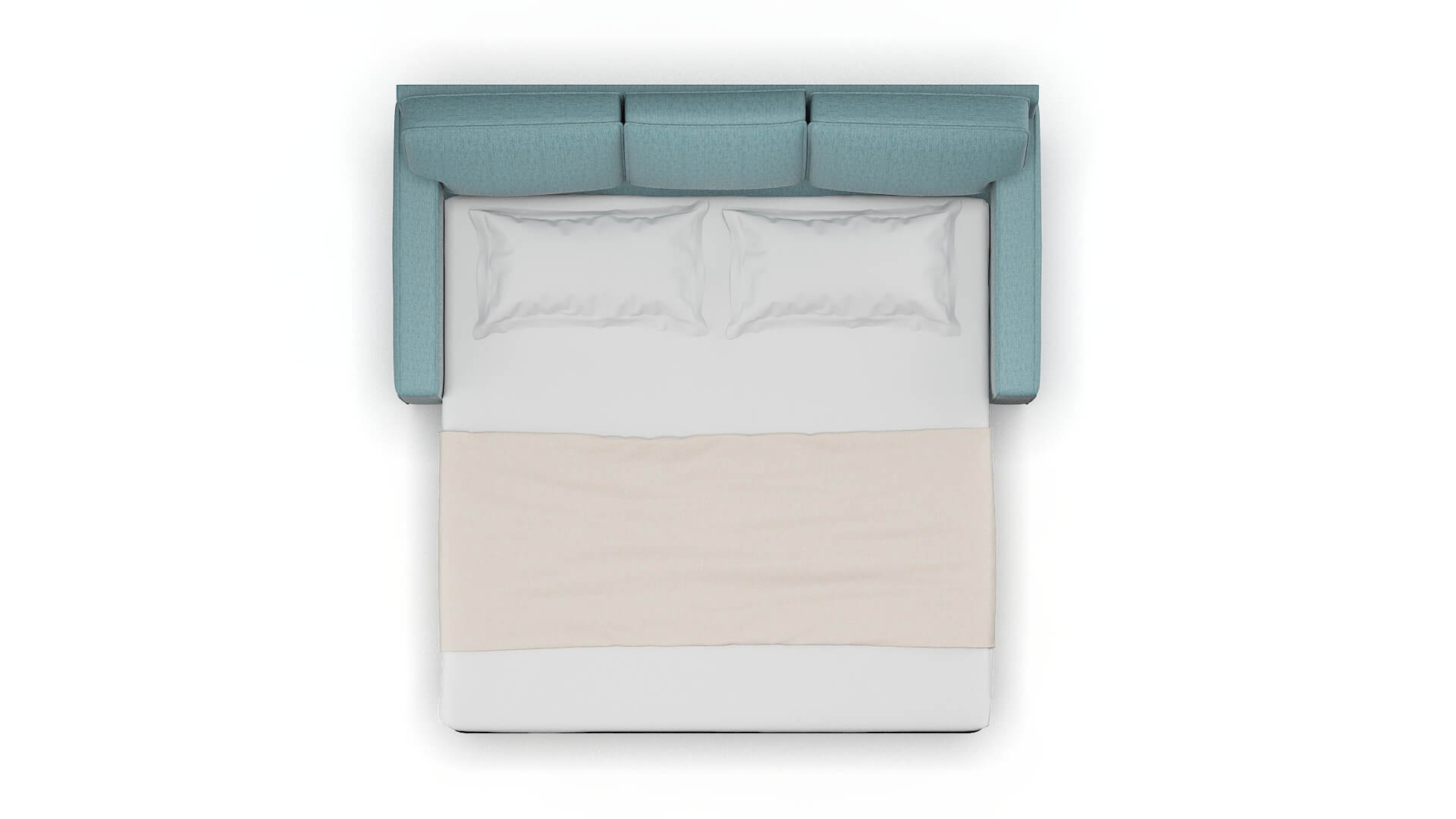 Chicago Insight Peacock Sofa Sleeper Espresso legs 3