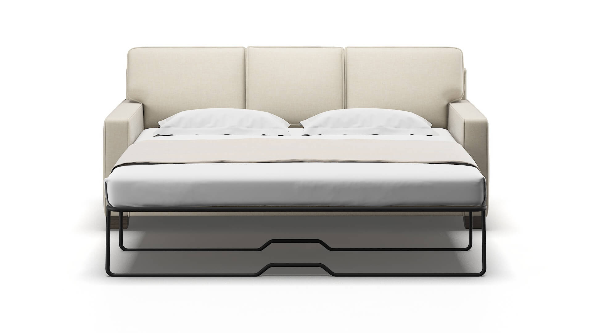 Chicago Keylargo Almond Sofa Sleeper Espresso legs 1