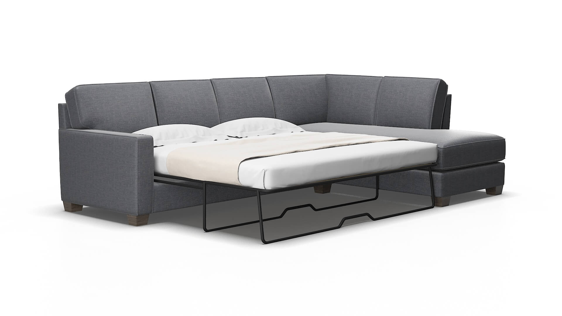 Chicago Keylargo graphite Panel sleeper Espresso Legs  2