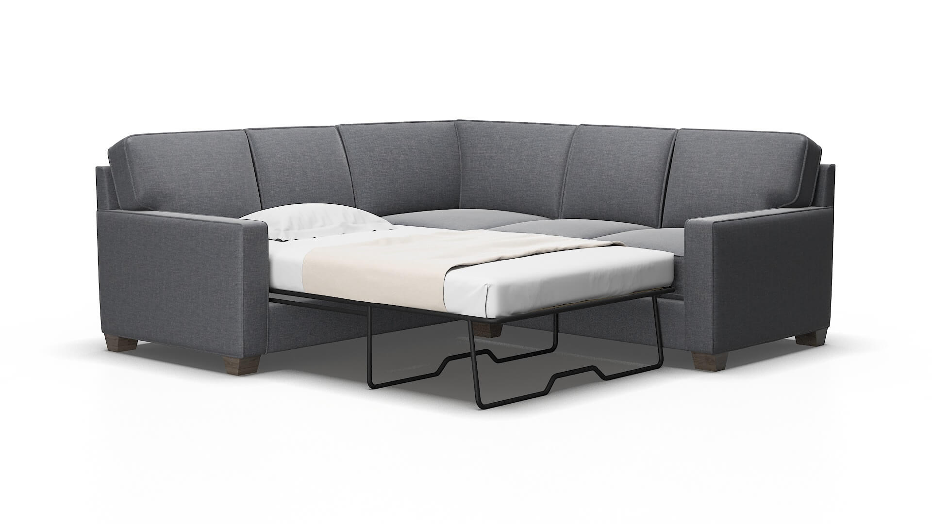 Chicago KeyLargo Graphite Sectional Sleeper - DreamSofa