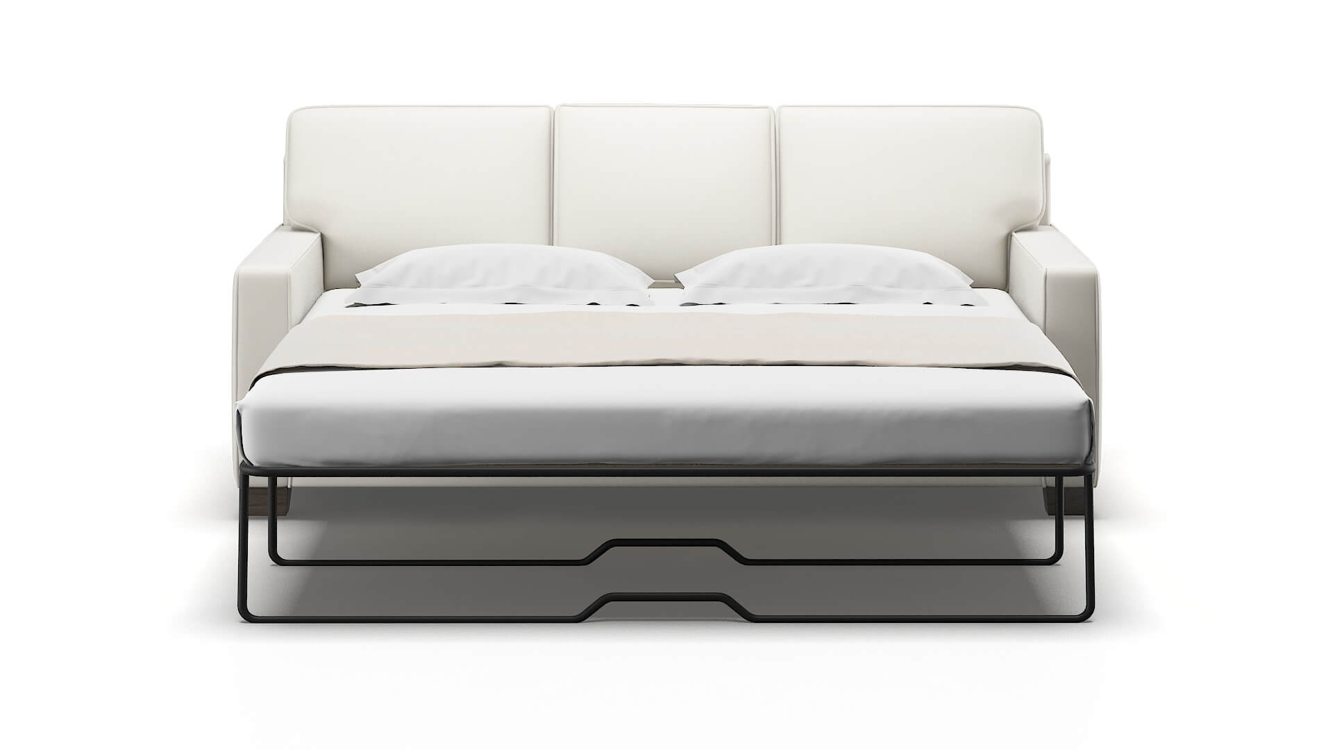 Chicago Keylargo Oatmeal Sofa Sleeper Espresso legs 1