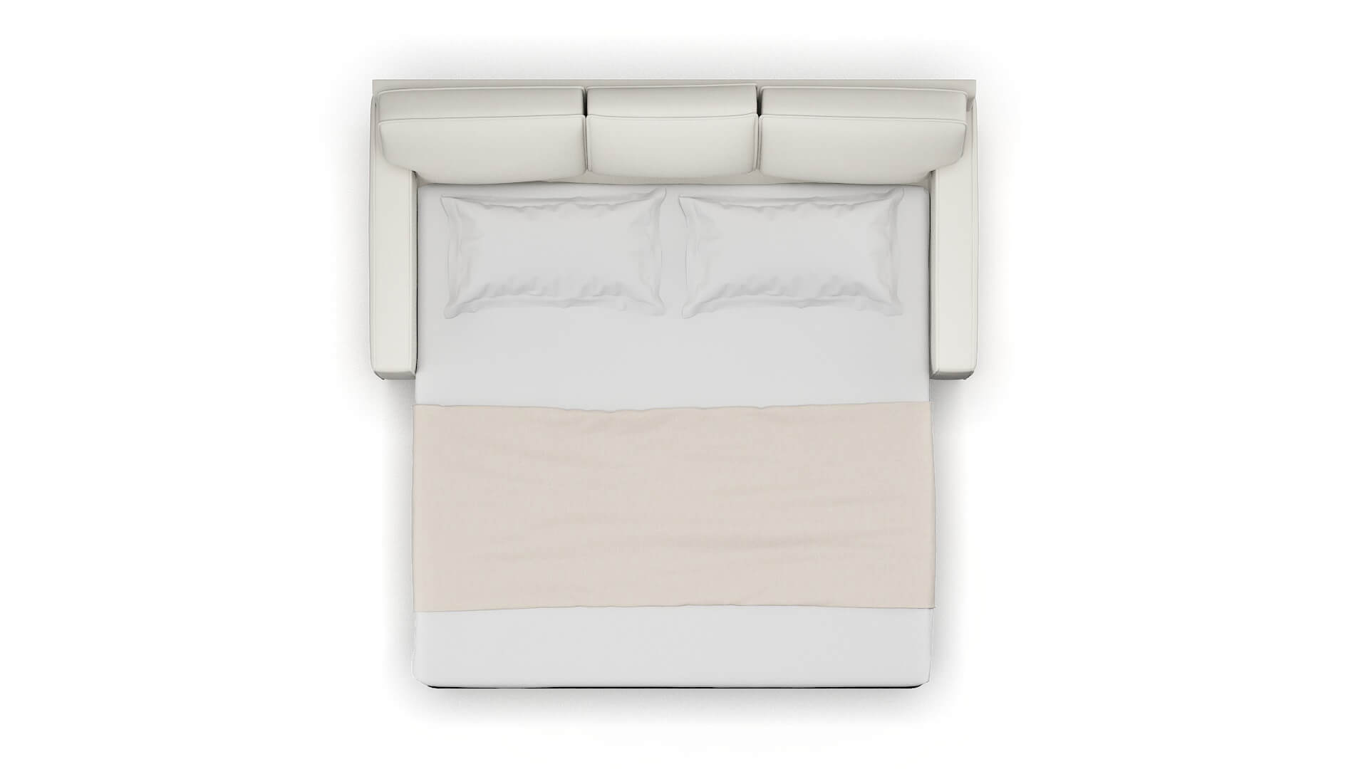 Chicago Keylargo Oatmeal Sofa Sleeper Espresso legs 3