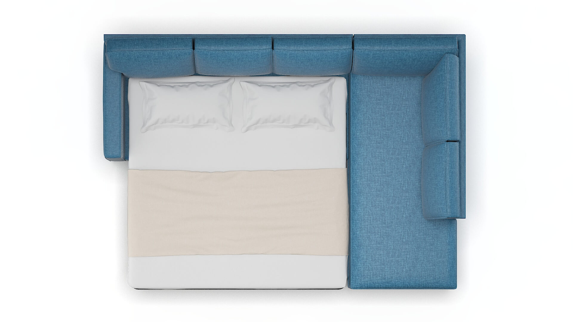 Chicago Keylargo Ocean Panel Sleeper Espresso legs 3