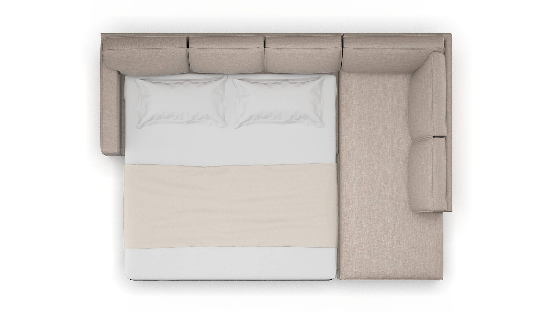 Chicago Keylargo Pumice Panel Sleeper Espresso legs 3