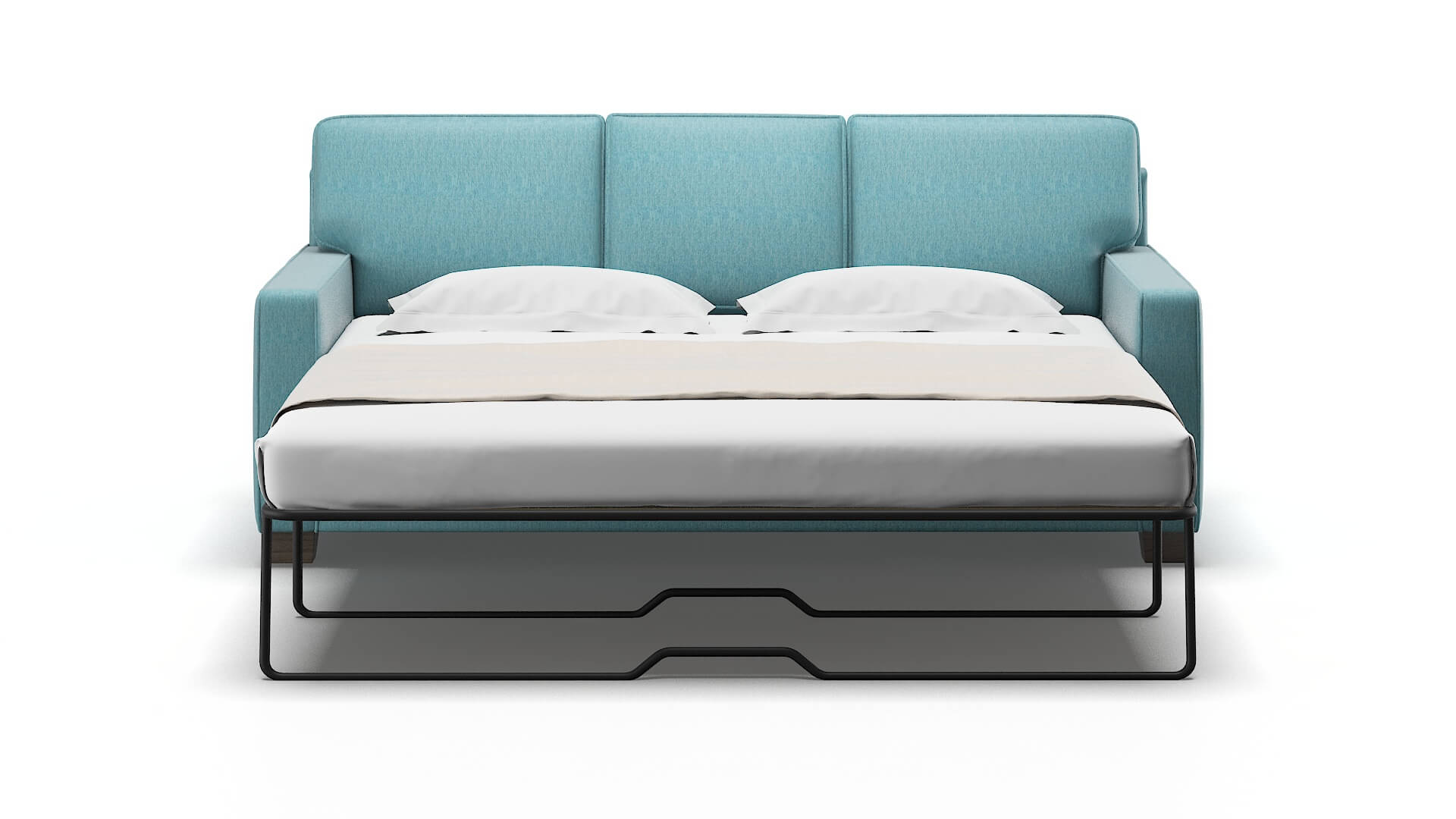 Chicago Lana Peacock Sofa Sleeper Espresso legs 1