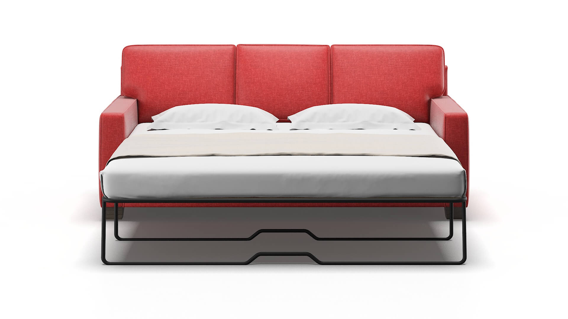 Chicago Leslie Poppy Sofa Sleeper Espresso legs 1