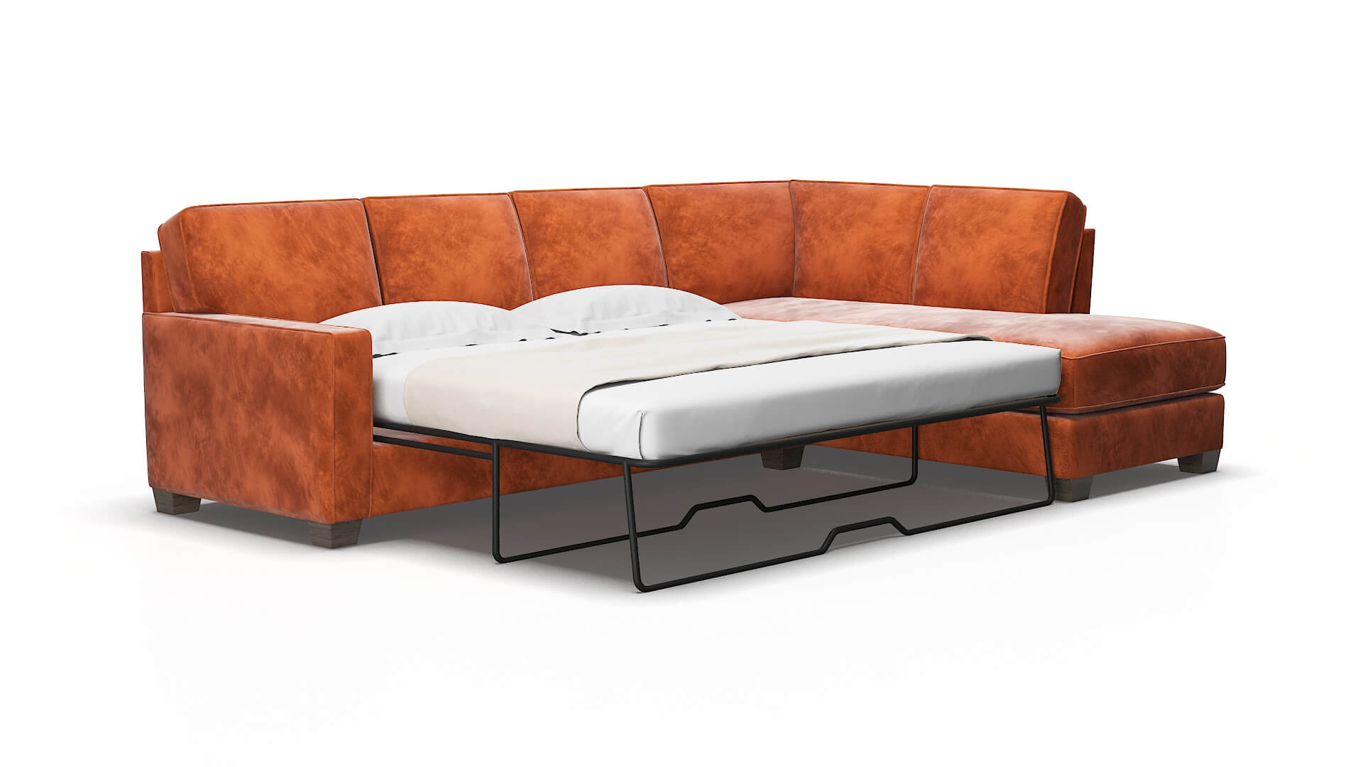 Chicago Loft copper Panel sleeper Espresso Legs  2