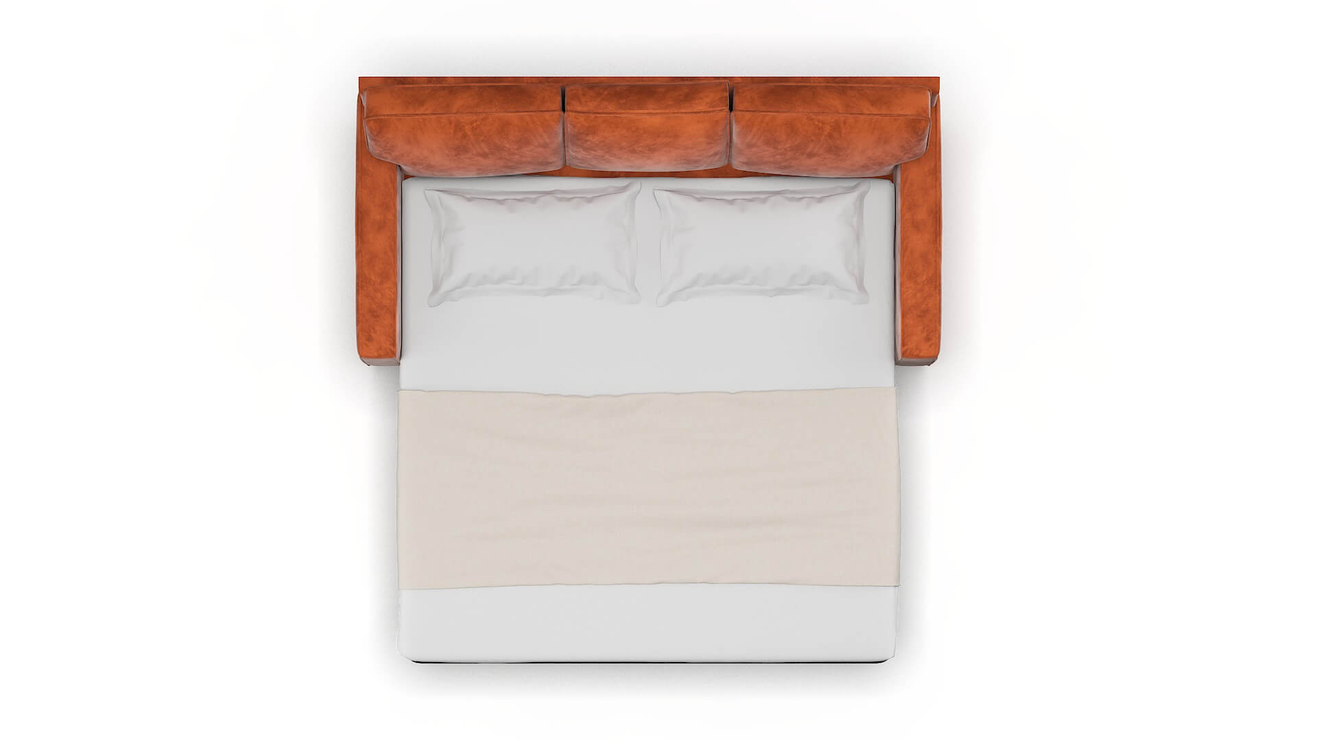 Chicago Loft Copper Sofa Sleeper Espresso legs 3